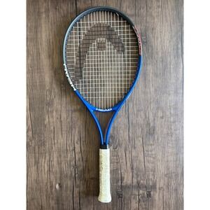 Head Ti Conquest Tennis Racquet Blue Black Titanium 4 1/2 Grip Oversize Head
